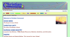 Desktop Screenshot of christianconcourse.org